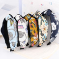 Women′s Hair Jewelry Floral Print Cloth Head Wrap Knot Hairband